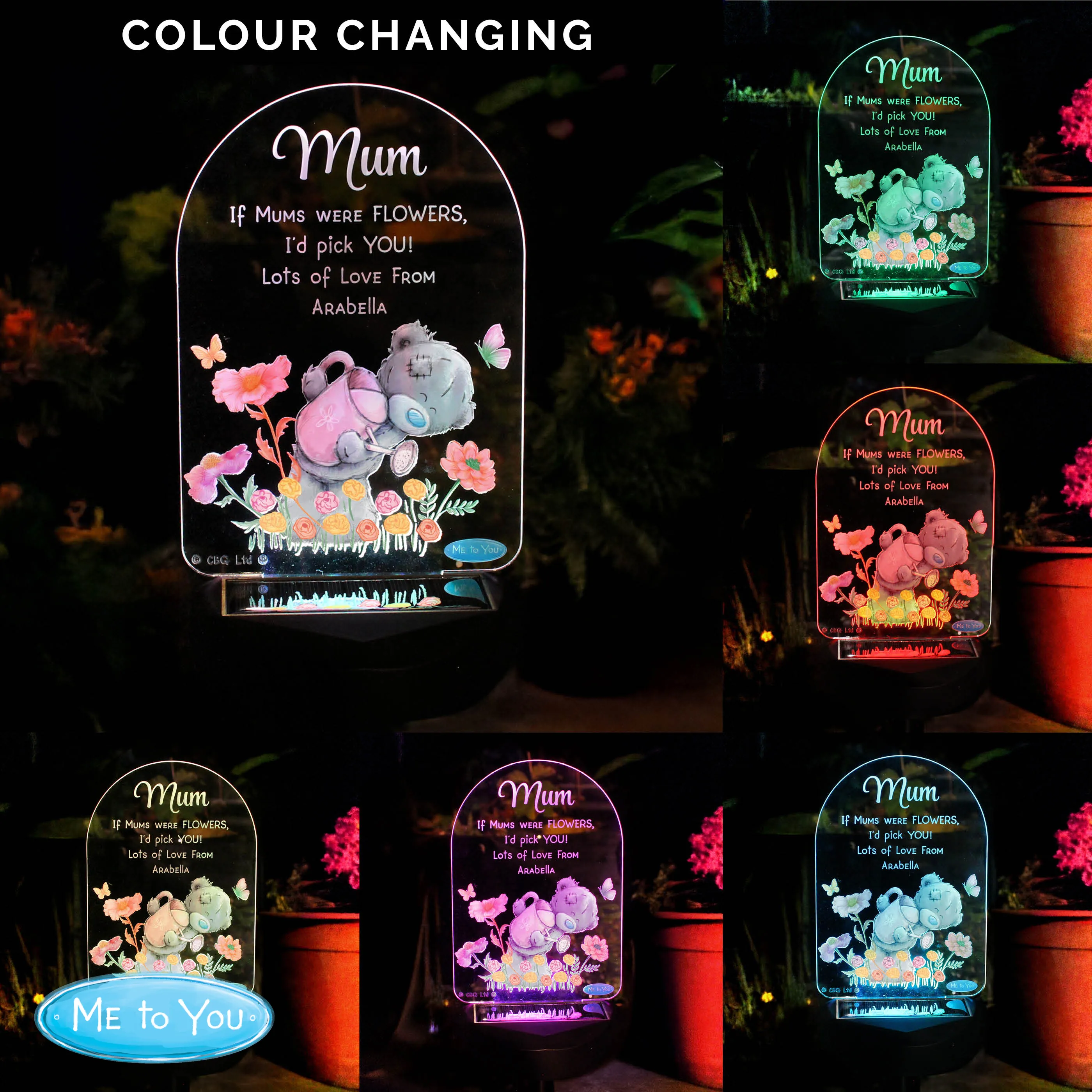 Personalised Solar LED Garden Light | Me to You Outdoor Gift