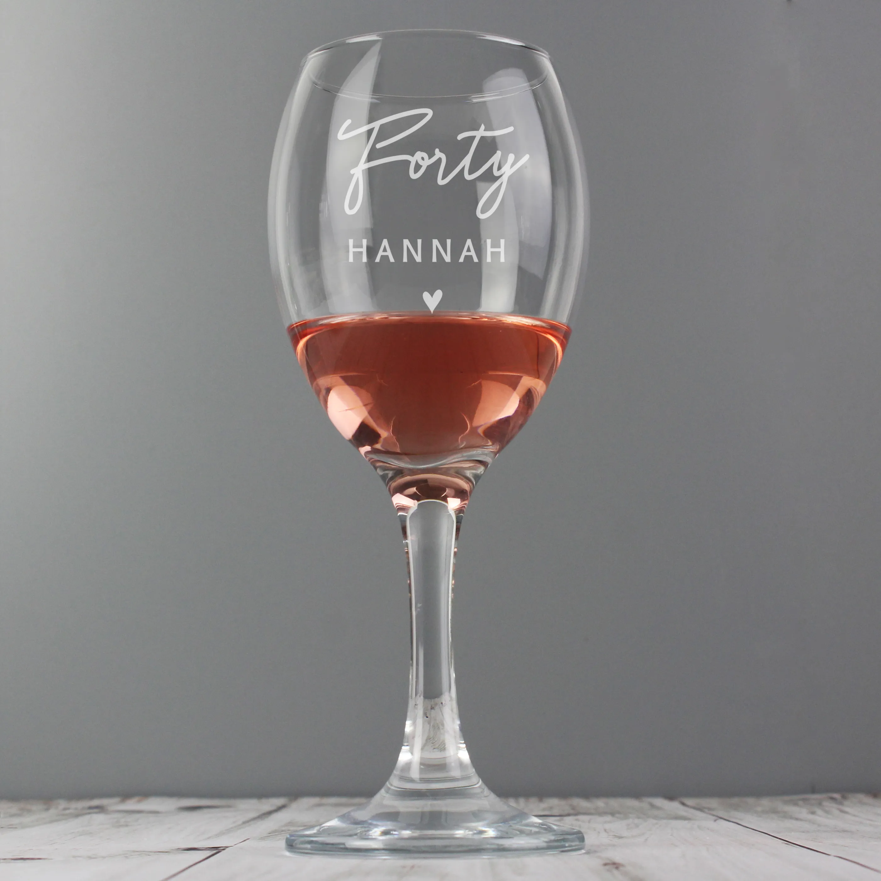 Personalised Big Age Wine Glass