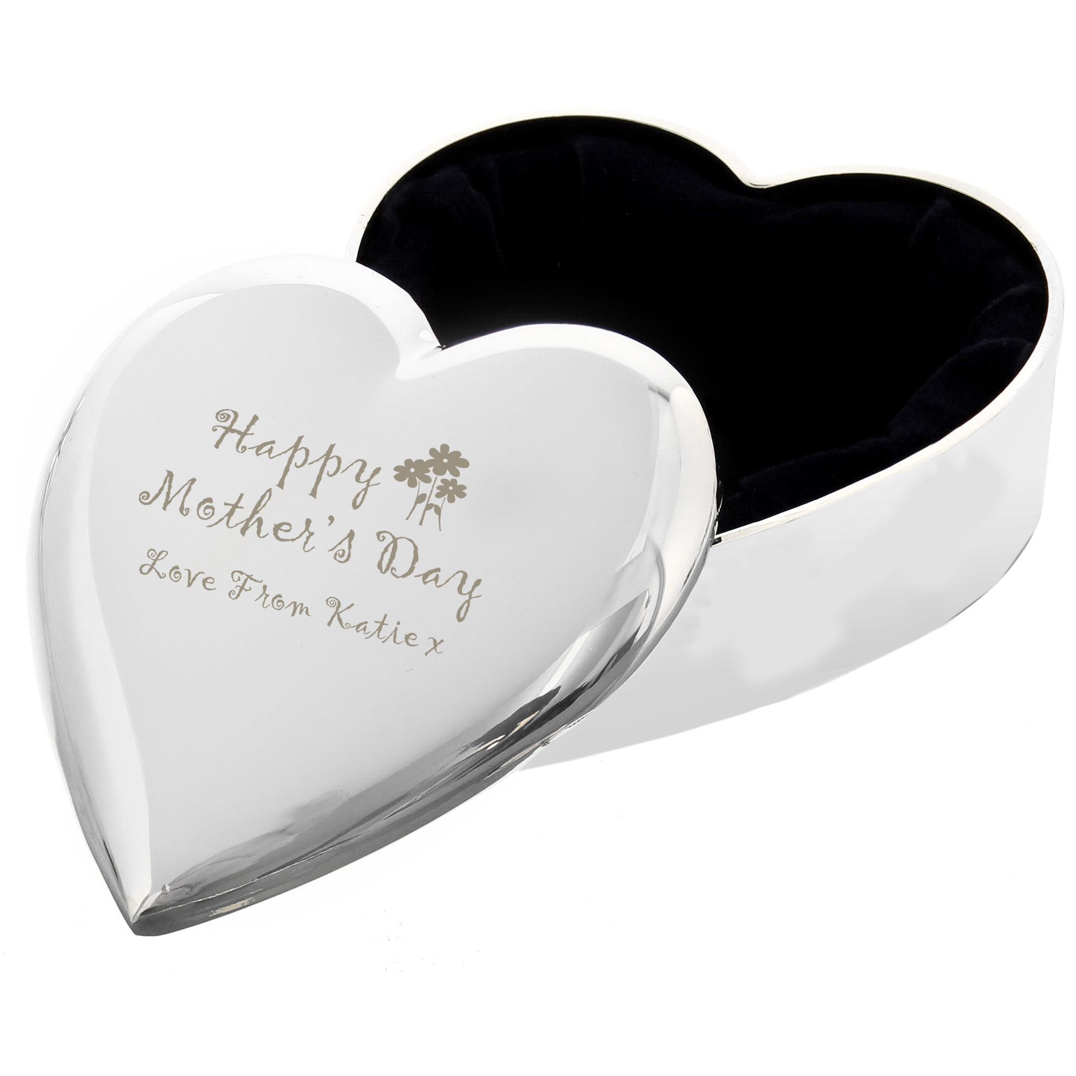 Personalised Happy Mother’s Day Heart Trinket Box
