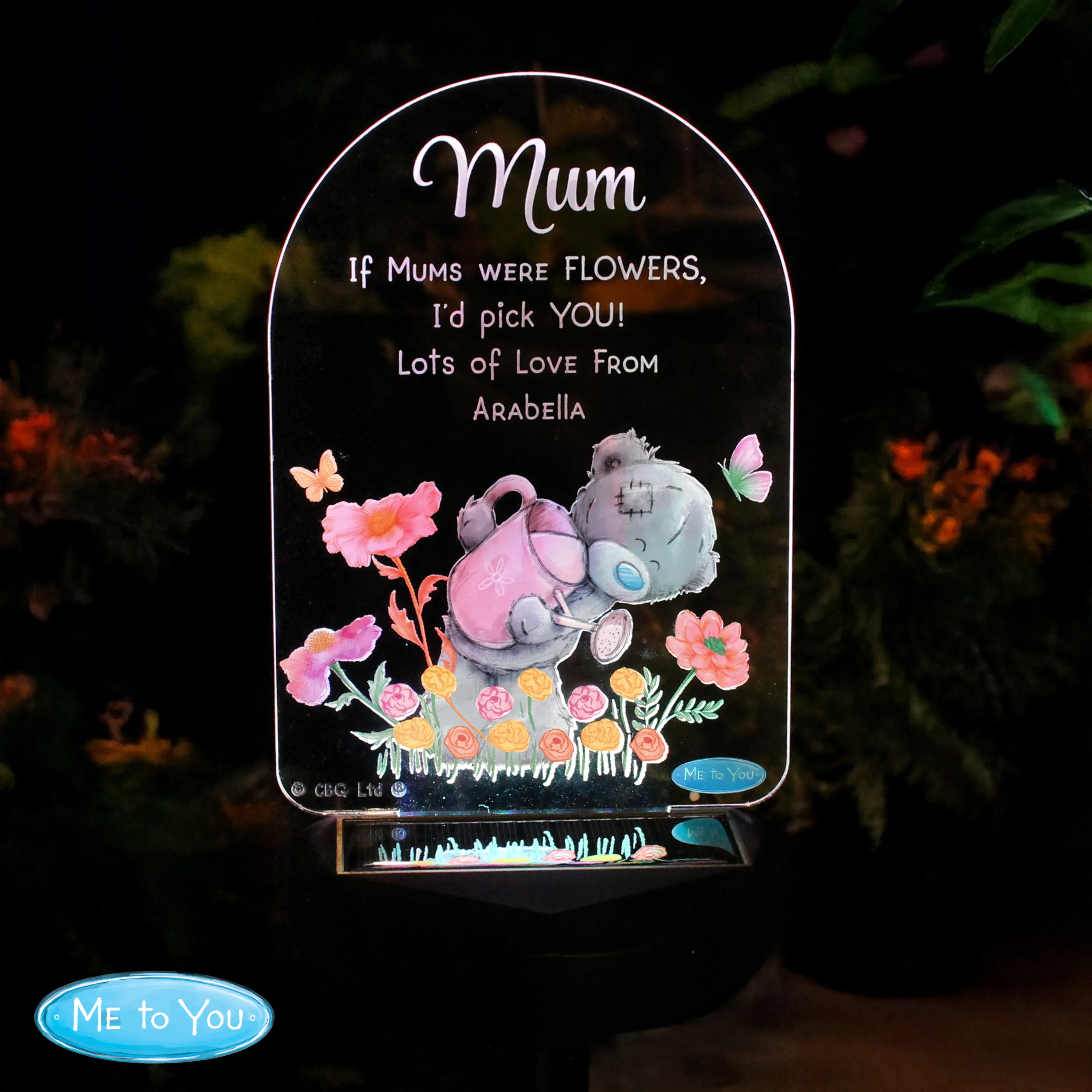 Personalised Solar LED Garden Light | Me to You Outdoor Gift