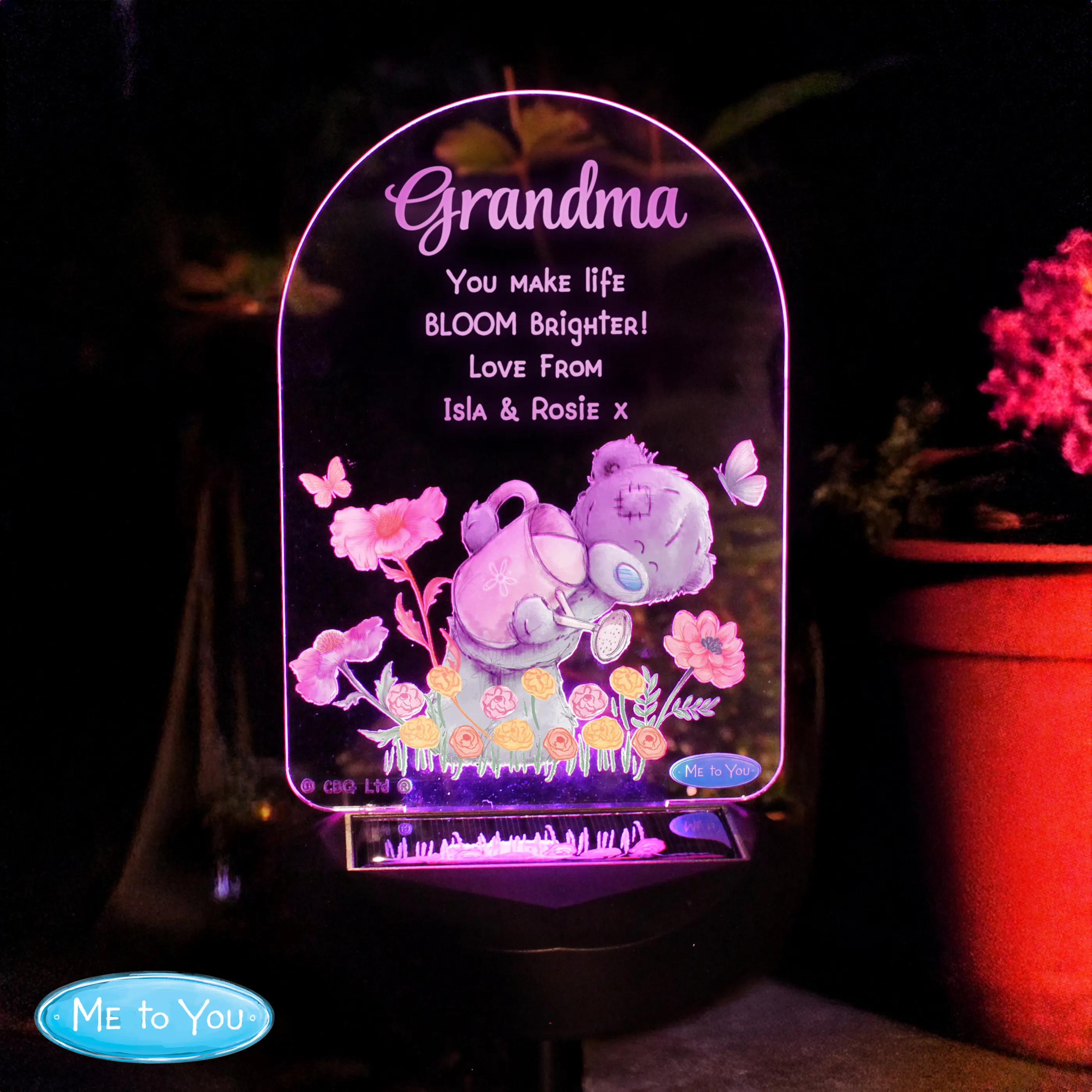Personalised Solar LED Garden Light | Me to You Outdoor Gift