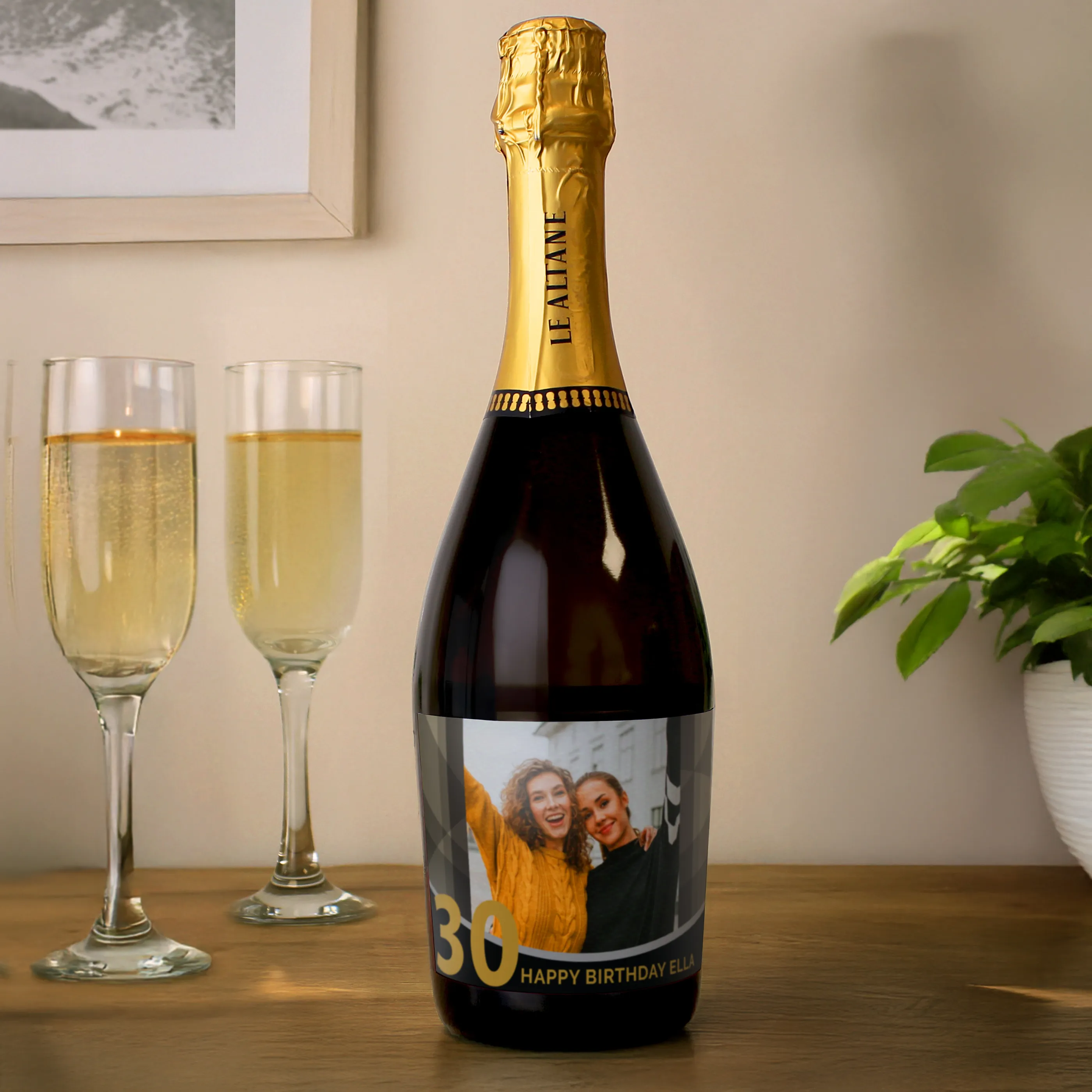 Personalised Photo Upload Birthday Prosecco