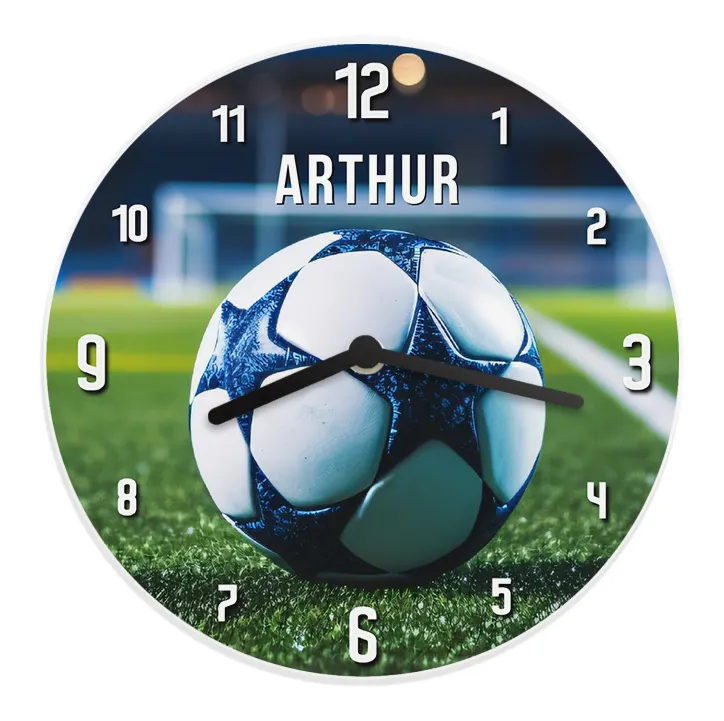 Personalised Football Wooden Children’s Clock