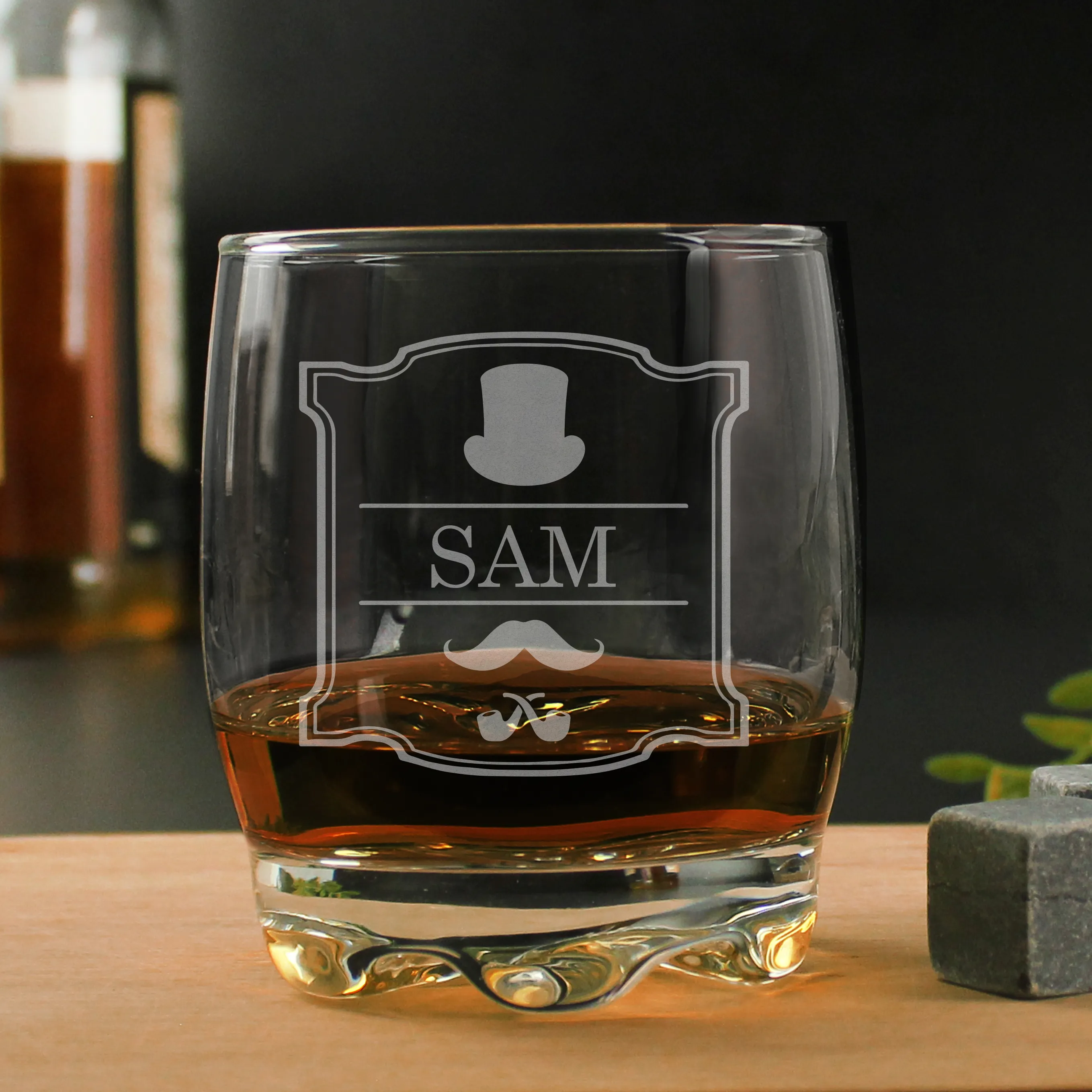 Personalised Gentleman’s Tumbler and Whiskey Miniature Gift Set