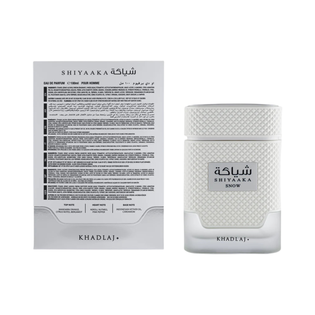 Khadlaj Shiyaaka Snow 100ml  EDP - Image 2