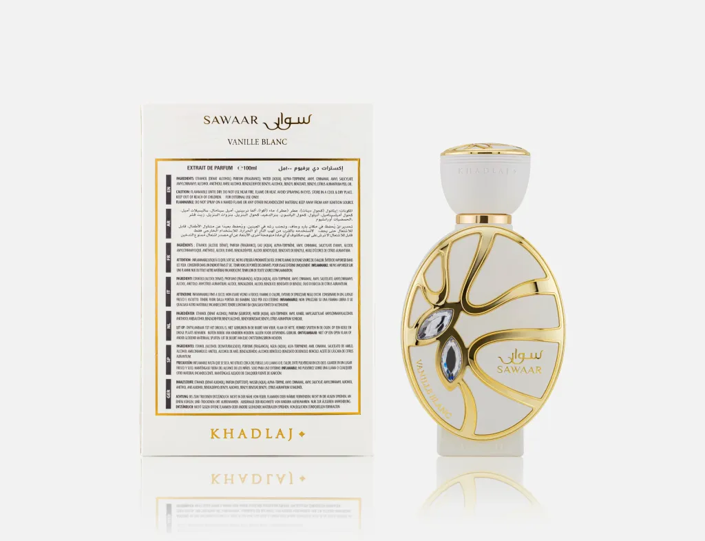 Sawaar Vanille Blanc 100ml Extrait de Parfum Khadlaj Perfumes for Women - Image 2