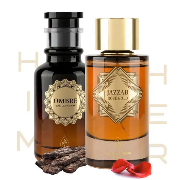 French Arabian Ombre & Jazzab Rose Gold Perfume Bundle Gift Set (2 x 100ml)