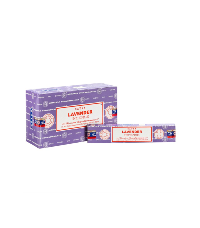 Set of 12 Lavender Incense Sticks by Satya (12/50)