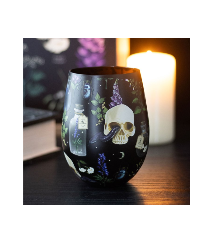 Venom & Vines Print Stemless Glass
