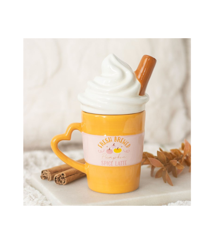 Fresh Brewed Pumpkin Spice Latte Lidded Mug