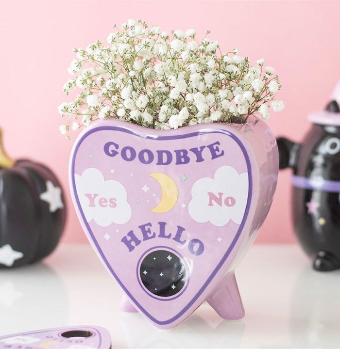 Pastel Talking Board Planchette Flower Vase