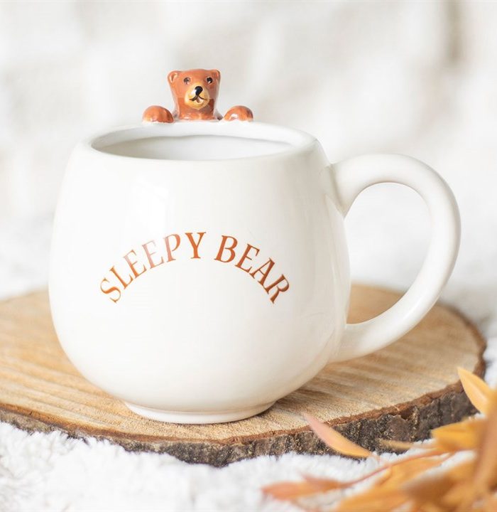 Sleepy Bear Rounded Mug