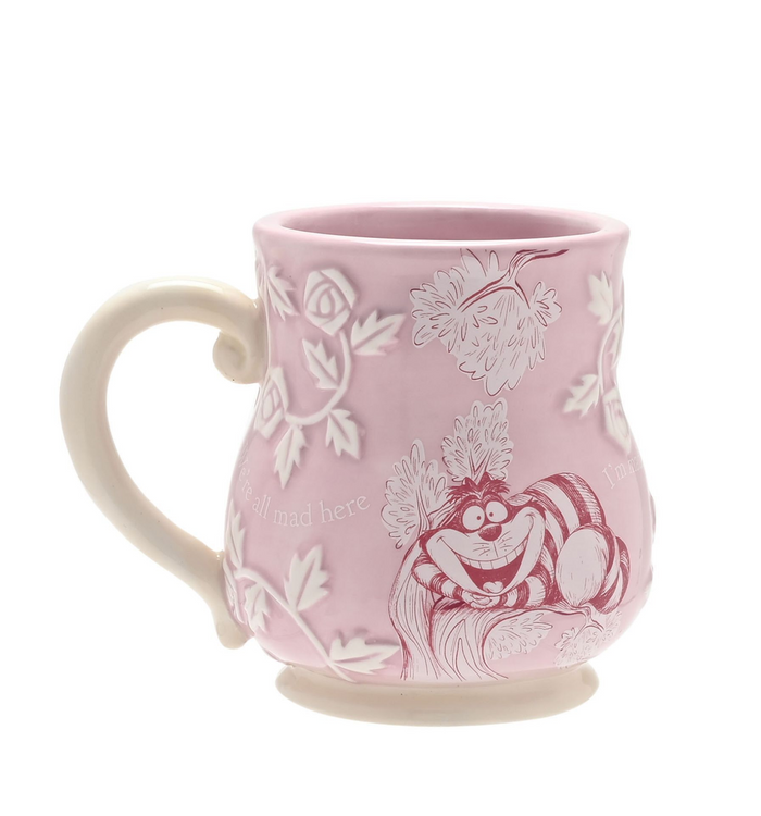 Disney Alice in Wonderland Embossed Mug - Cheshire Cat