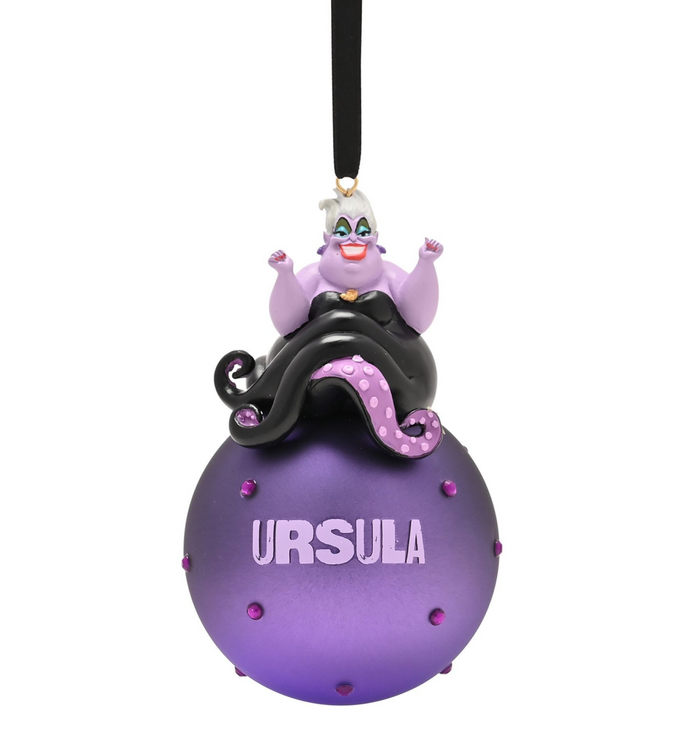 Disney Ursula On A Glass Bauble