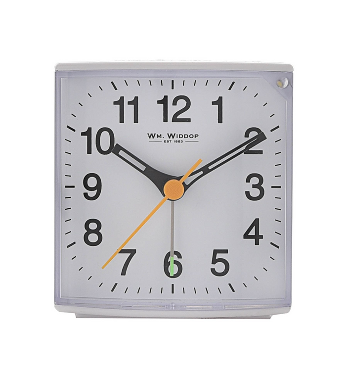 Hometime Alarm Clock Light, Snooze, Silent Sweep - White