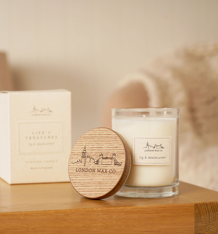 The London Wax Company Fig & Blackcurrant Lidded Candle 226g