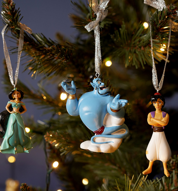 Disney Set of 3 Hanging Decorations Genie, Jasmine, Aladdin