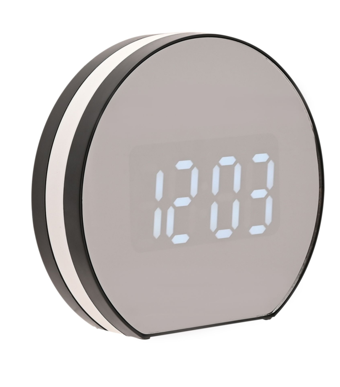Hometime LCD Flip Mirrored Alarm Clock with Light