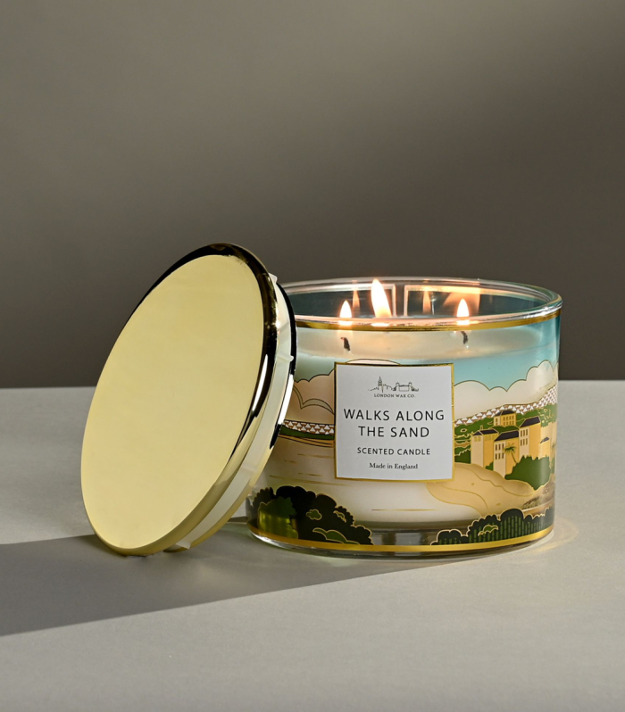 The London Wax Company Walks Along The Sand 3 Wick Candle 369g