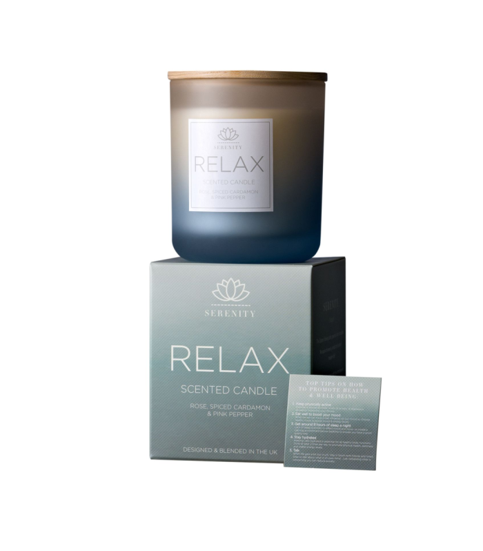 Serenity Relax Candle 270g Rose & Spiced Cardamon