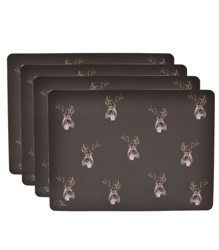 Meg Hawkins Set of 4 Placemats Stag